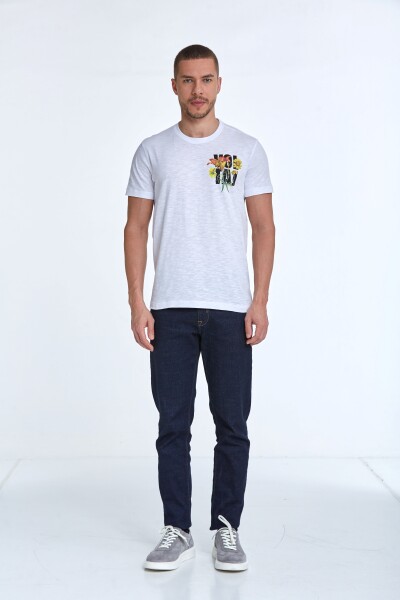 Sky Printed Men's T-Shirt White - 2