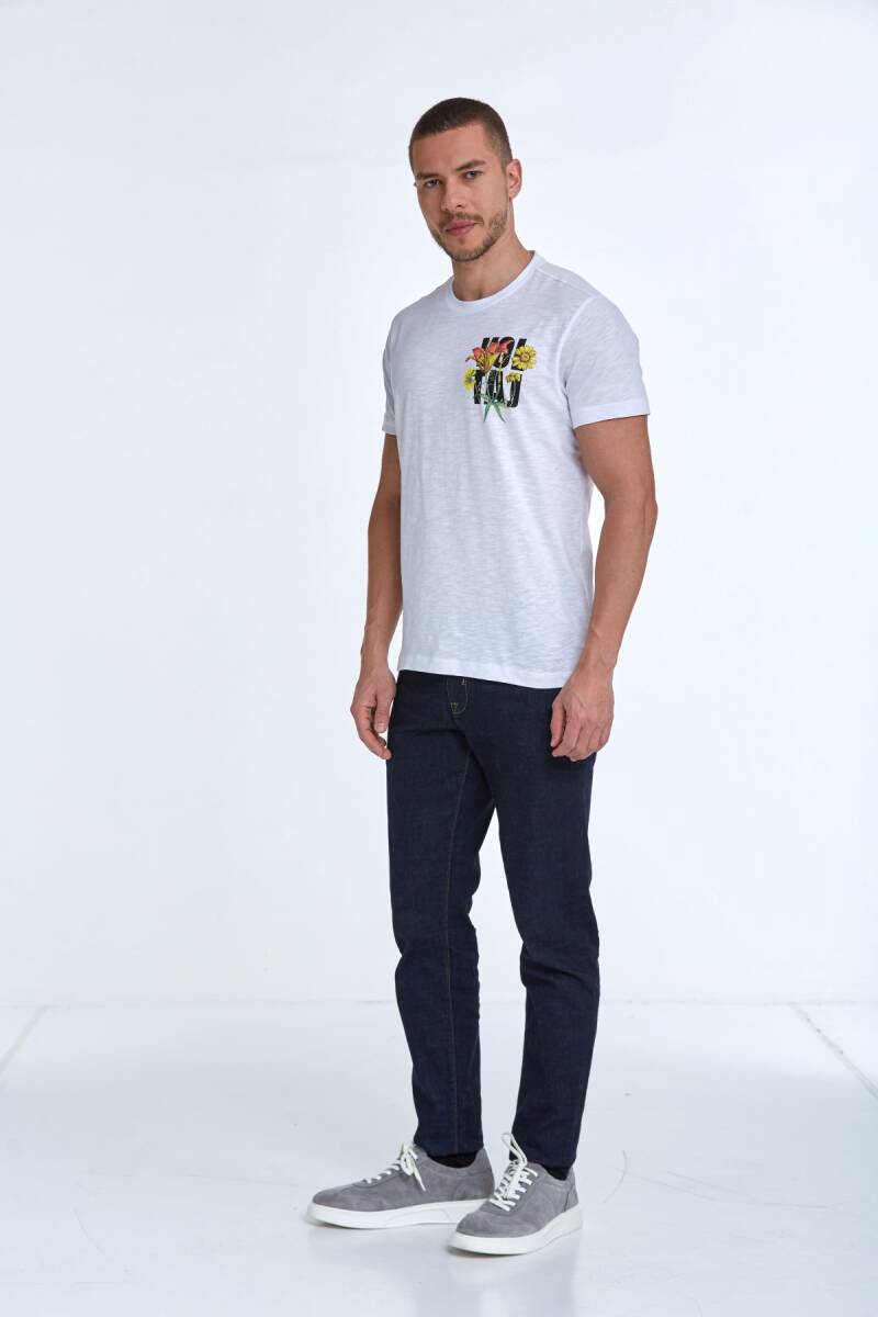 Sky Printed Men's T-Shirt White - 3
