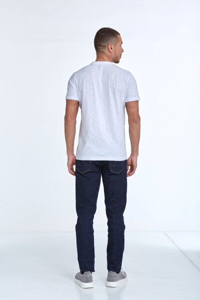 Sky Printed Men's T-Shirt White - 5