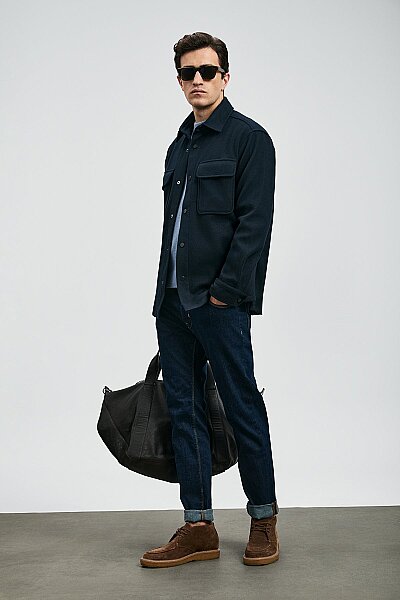 Sky Smart Jean Erkek Pantolon Slim Fit Mavi - LUFIAN