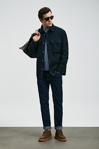 Sky Smart Jean Erkek Pantolon Slim Fit Mavi - 4