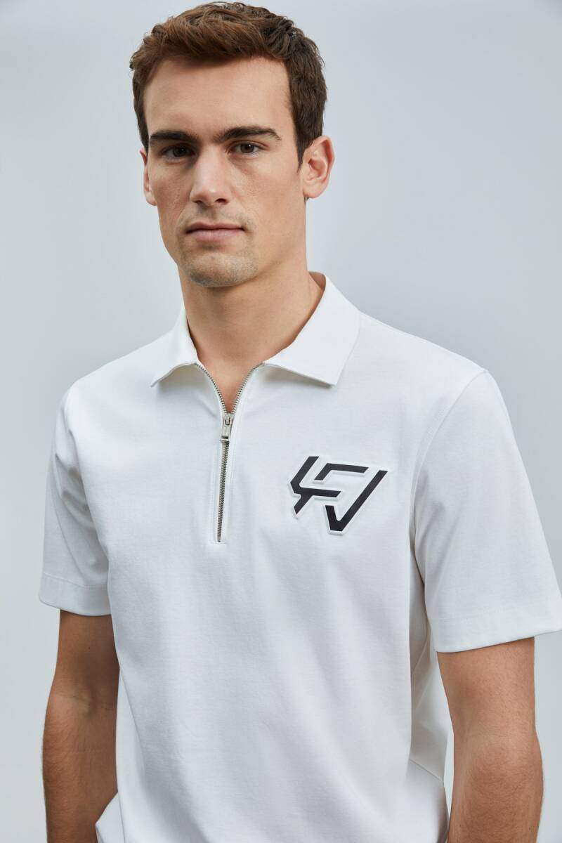 Slash Smart Erkek Polo Tişört Kırık Beyaz - 3