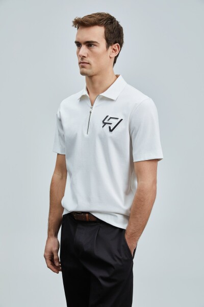 Slash Smart Erkek Polo Tişört Kırık Beyaz - 4