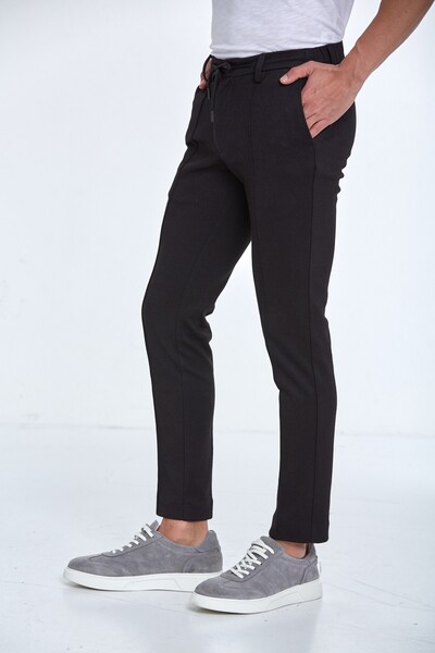 Slim Fit Knitted Men's Jogger Pants - 6