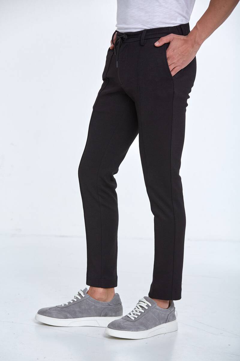 Slim Fit Knitted Men's Jogger Pants - 6