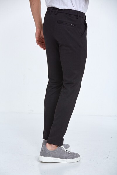 Slim Fit Knitted Men's Jogger Pants - 5
