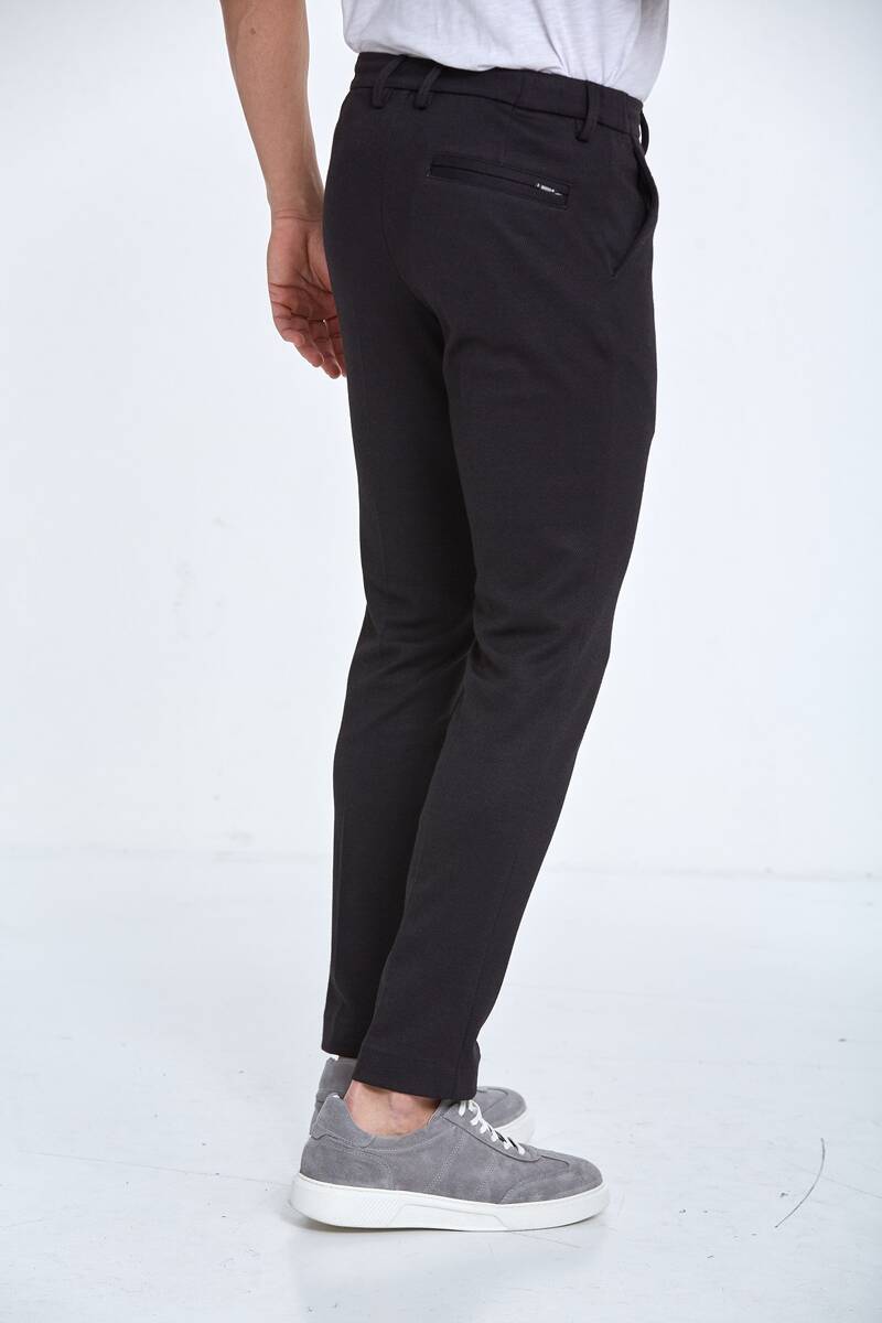 Slim Fit Knitted Men's Jogger Pants - 5