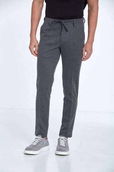 Slim Fit Knitted Men's Jogger Pants - 10
