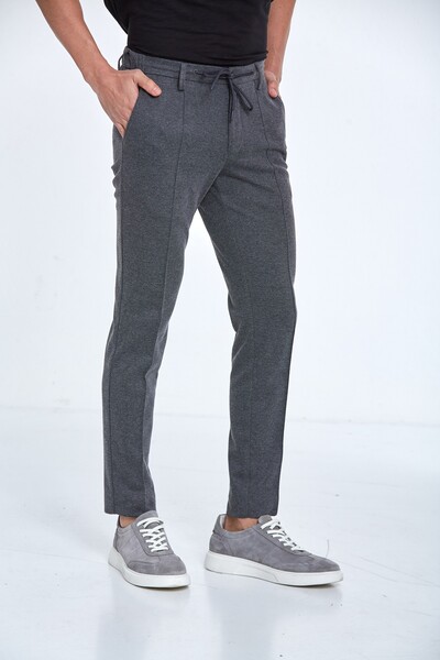 Slim Fit Knitted Men's Jogger Pants - 12
