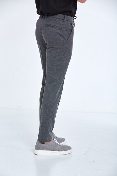 Slim Fit Knitted Men's Jogger Pants - 13
