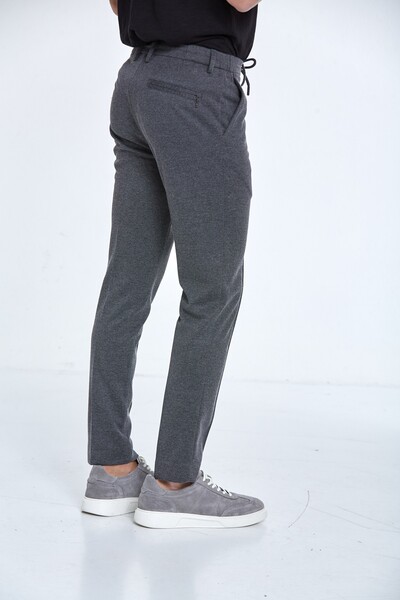 Slim Fit Knitted Men's Jogger Pants - 14