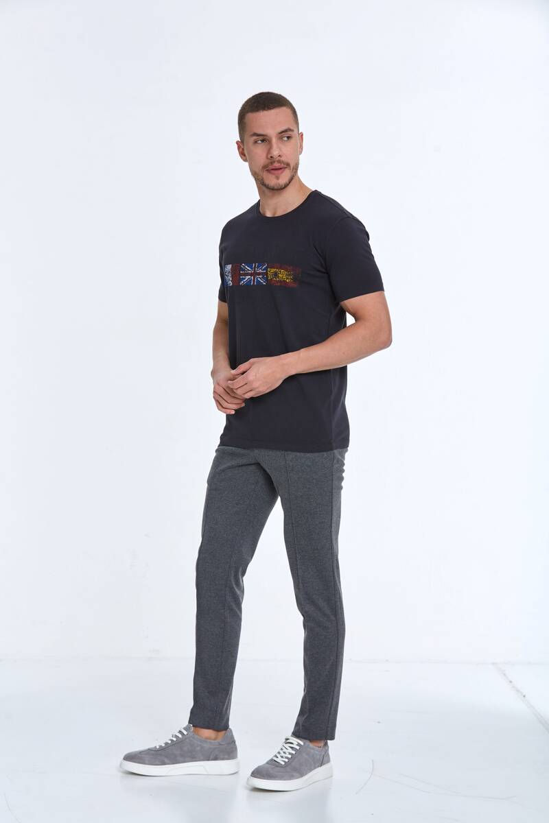Slim Fit Knitted Men's Jogger Pants