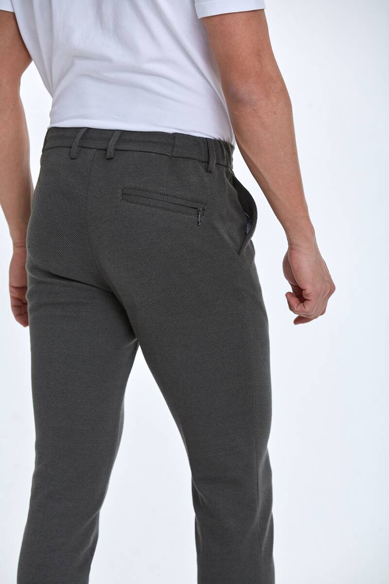 Slim Fit Knitted Men's Jogger Pants - 21
