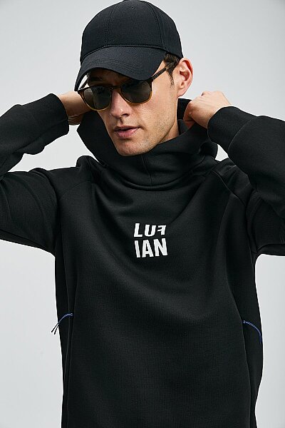Snow Erkek Sweatshirt Siyah - 3