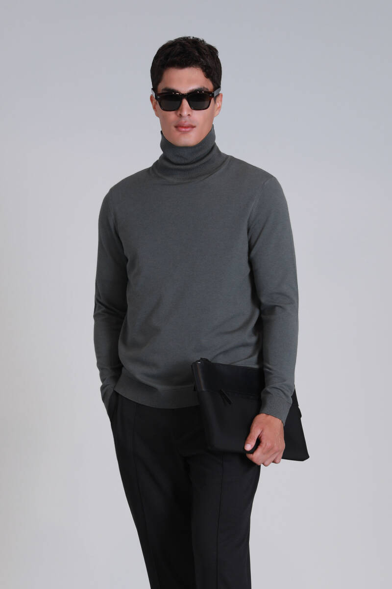 Soil Men's Sweater Khaki - 1