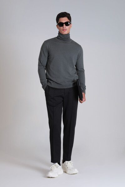 Soil Men's Sweater Khaki - LUFIAN (1)