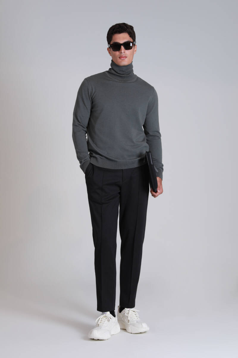 Soil Men's Sweater Khaki - 2