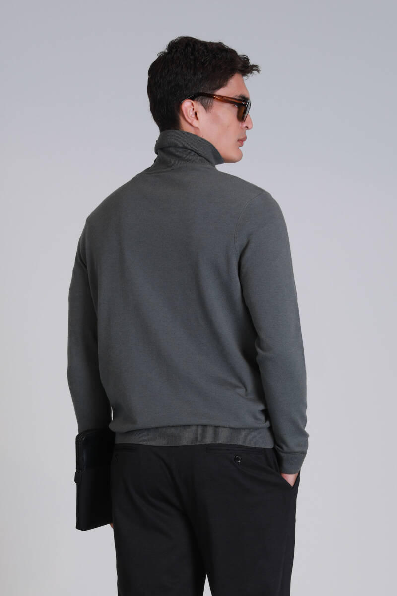 Soil Men's Sweater Khaki - 6