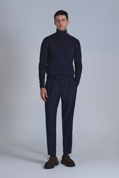 Soil Men's Sweater Navy Blue - LUFIAN (1)