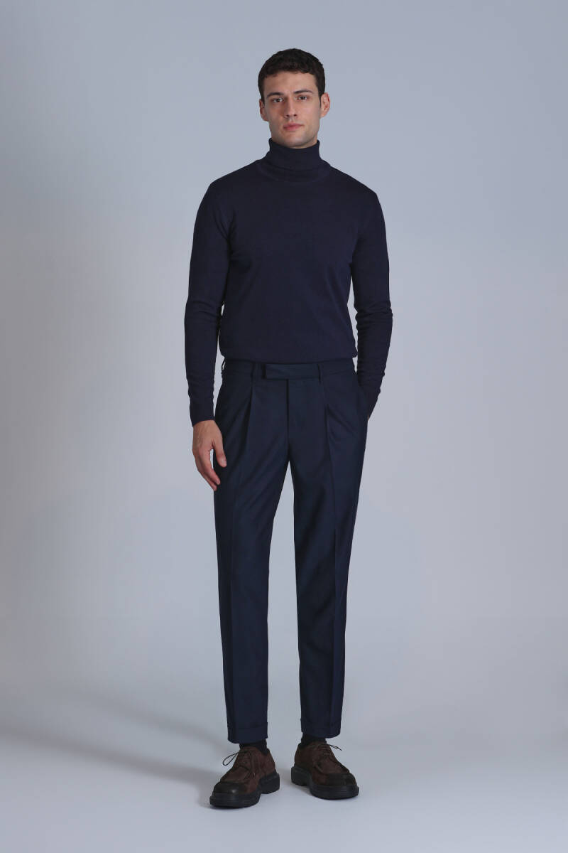 Soil Men's Sweater Navy Blue - 2