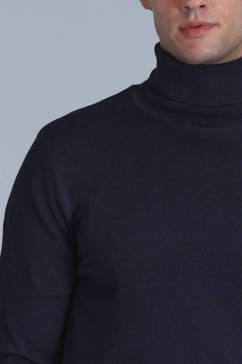 Soil Men's Sweater Navy Blue - 3