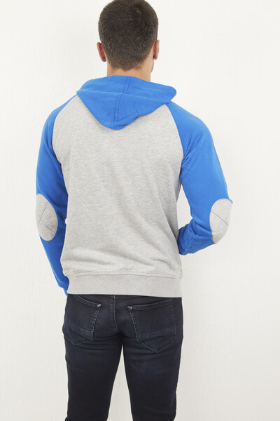South Kapüşonlu Erkek Sweatshirt Gri - 4