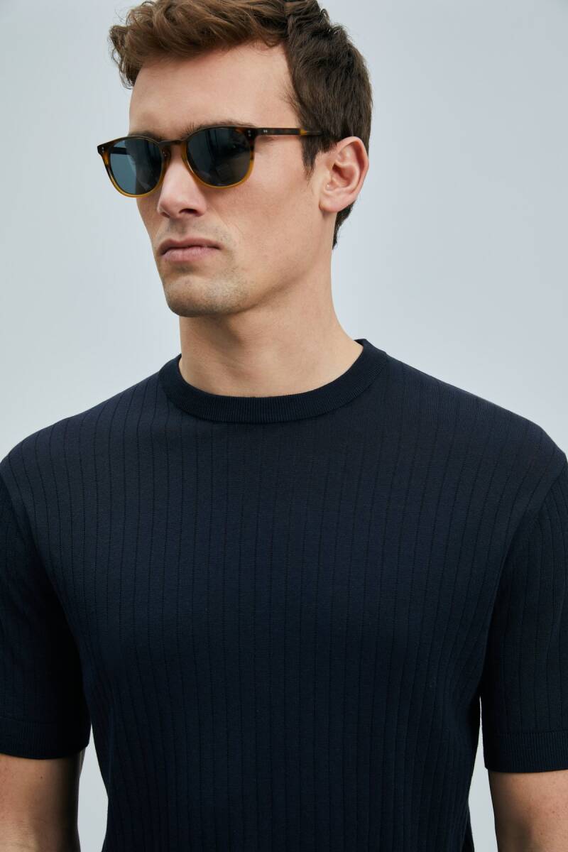 Spear Erkek Pamuklu Kazak Koyu Lacivert - 4