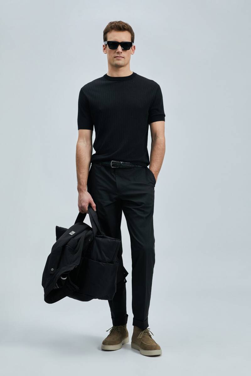 Spear Erkek Pamuklu Kazak Siyah - 5