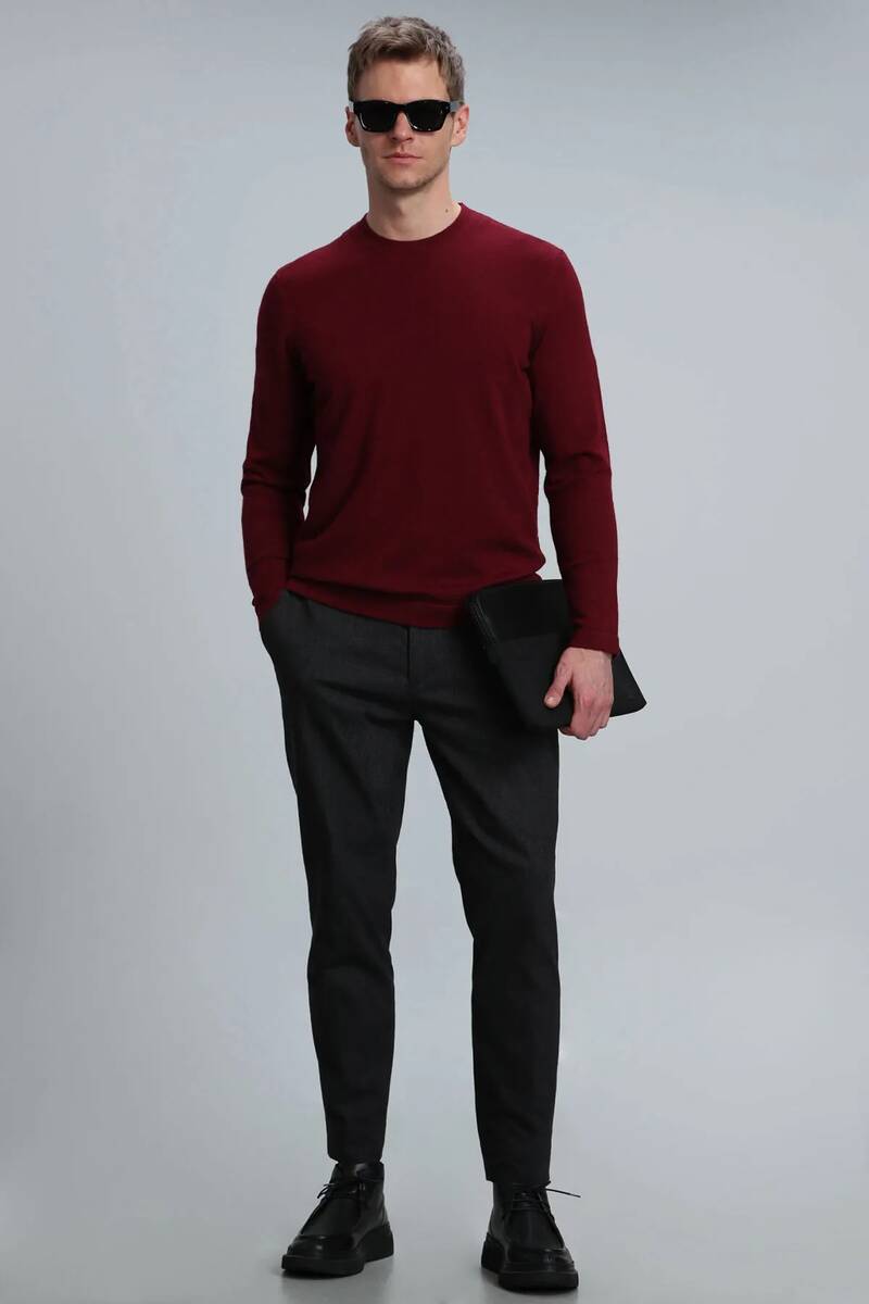 Speed ​​Men's Sweater Claret Red - 2