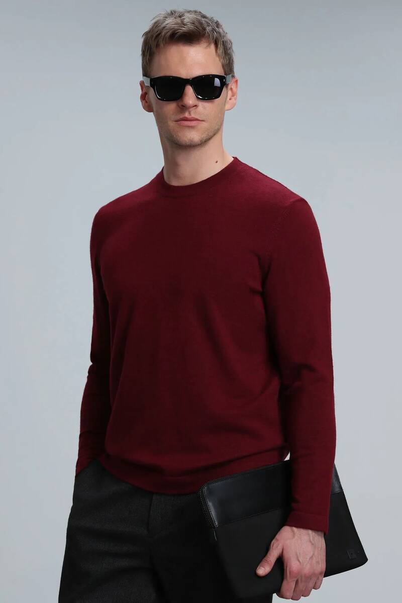 Speed ​​Men's Sweater Claret Red - 5