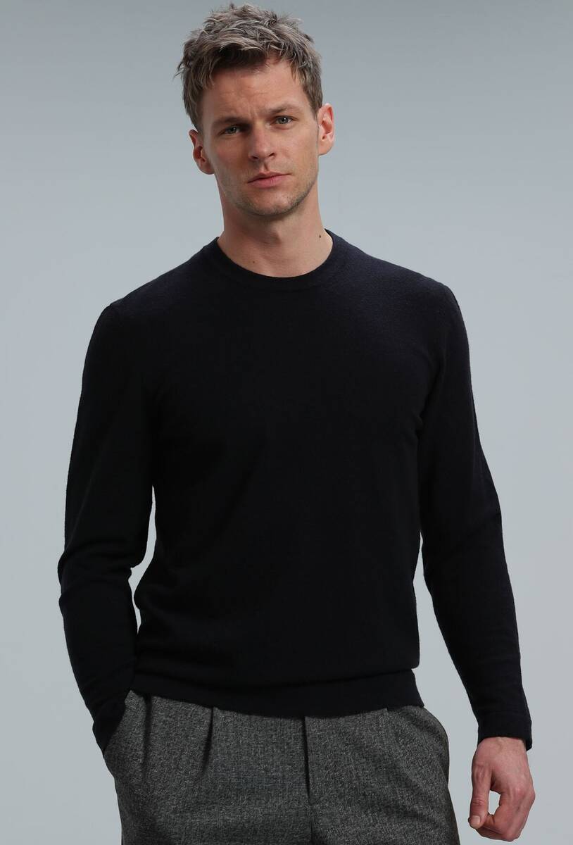 Speed ​​Men's Sweater Dark Navy Blue - 1