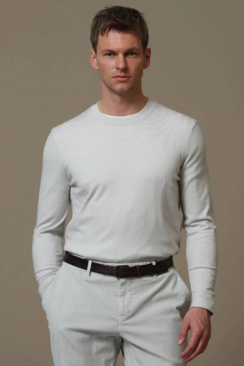 Speed ​​Men's Sweater Ecru - 1
