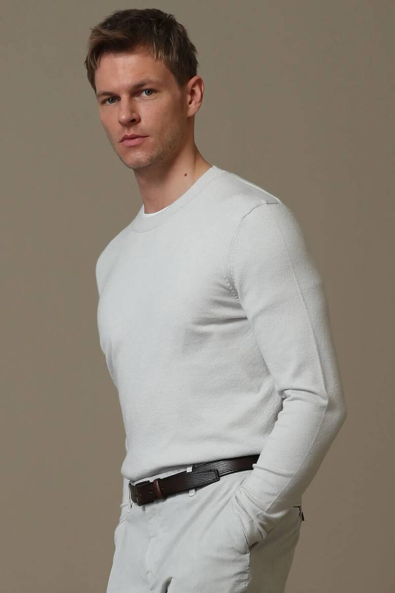 Speed ​​Men's Sweater Ecru - 5