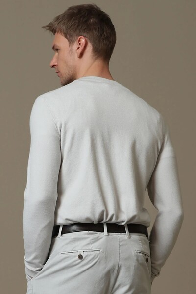 Speed ​​Men's Sweater Ecru - 6