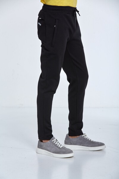 Sportswear Printed Zipper Pocket Sweatpants - Thumbnail