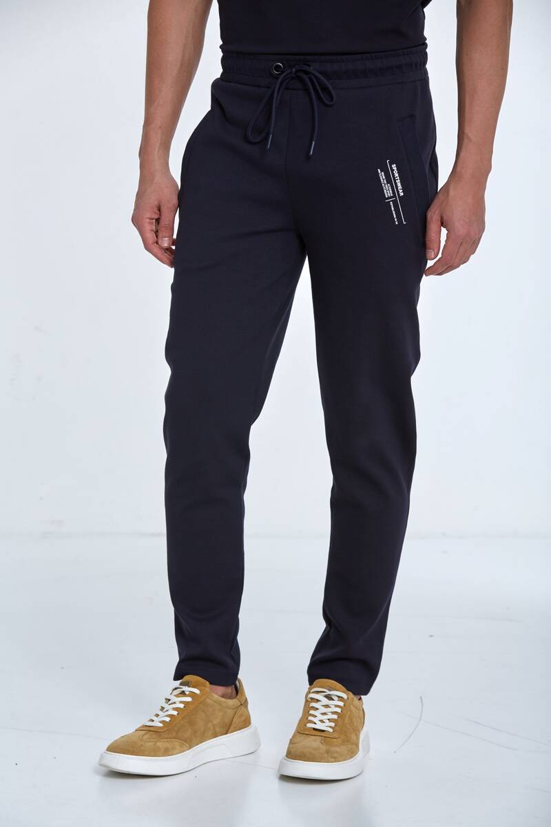 Sportswear Printed Zipper Pocket Sweatpants