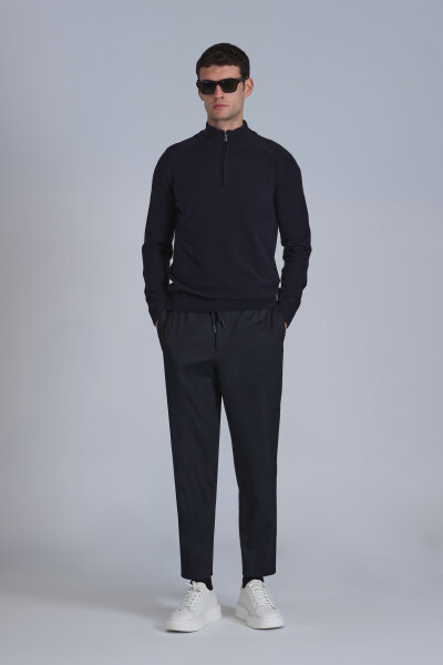 Stavan Men's Sweater Navy Blue - LUFIAN (1)