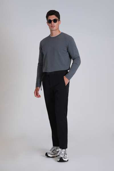 Stone Men's Sweater Dark Gray - LUFIAN (1)