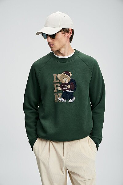 Storm Erkek Sweatshirt Çimen Yeşili - 4