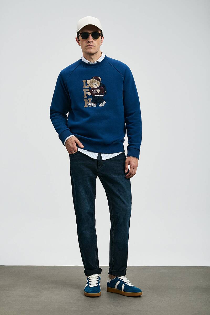 Storm Erkek Sweatshirt Saks - 2