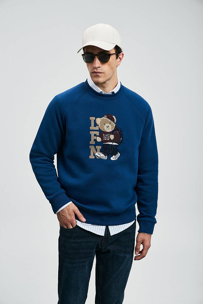 Storm Erkek Sweatshirt Saks - 4