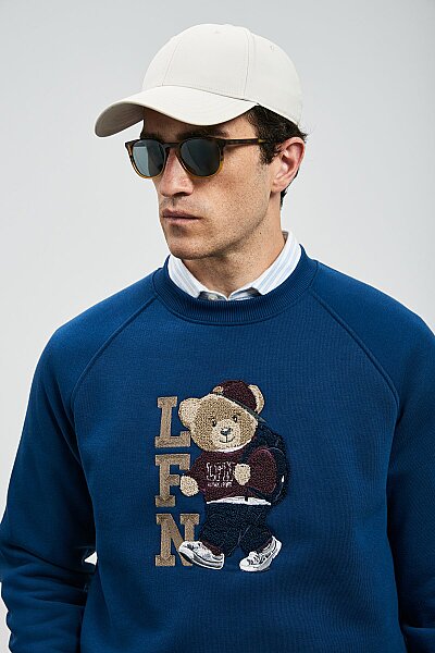Storm Erkek Sweatshirt Saks - 5