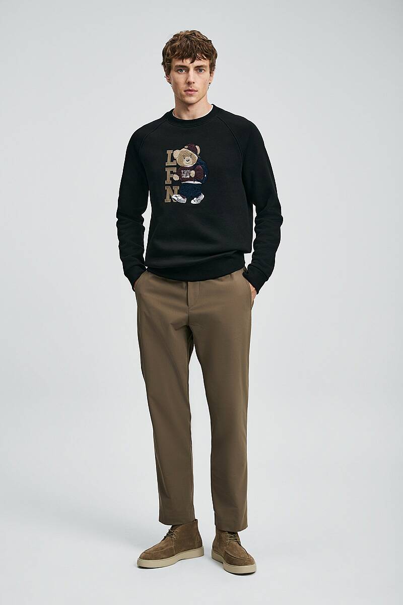 Storm Erkek Sweatshirt Siyah - 2