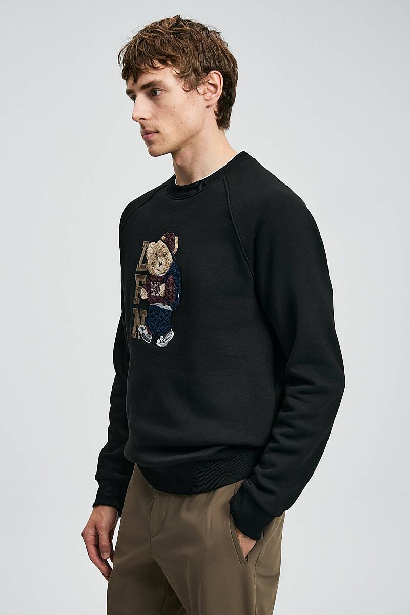 Storm Erkek Sweatshirt Siyah - 4