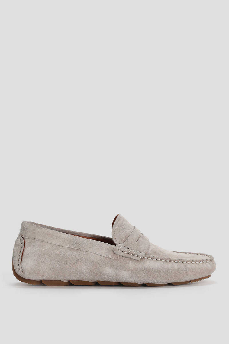 Stroll Erkek Deri Loafer Ayakkabı Taş - 1