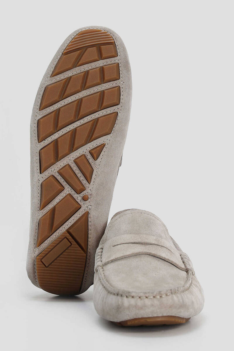 Stroll Erkek Deri Loafer Ayakkabı Taş - 4