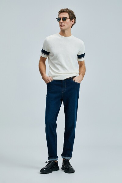 Ted Erkek Pamuklu Kazak Kırık Beyaz - 4