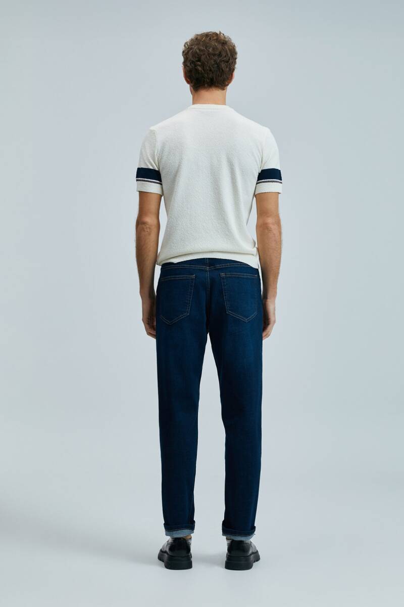 Ted Erkek Pamuklu Kazak Kırık Beyaz - 5