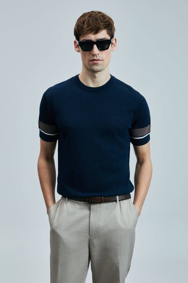 Ted Erkek Pamuklu Kazak Lacivert - 1