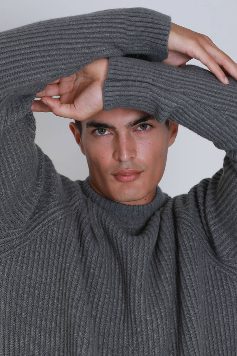 Terra Men's Sweater Smoke Green - 1